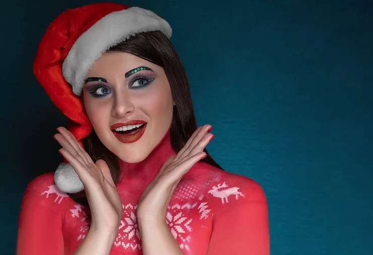 Christmas makeup looks